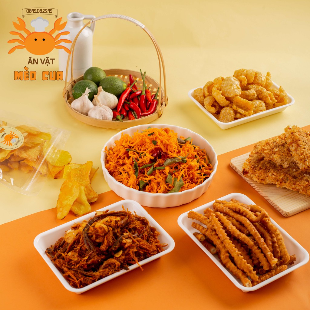 Khô Heo Cháy Tỏi 200g - Ăn Vặt Mèo Cua | BigBuy360 - bigbuy360.vn