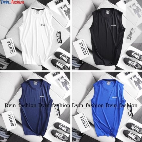 Áo ba lỗ nam Dvin_Fashion áo lót nam thể thao sát nách co giãn thấm hút mồ hôi, chất liệu thun siêu thoáng mát Sports