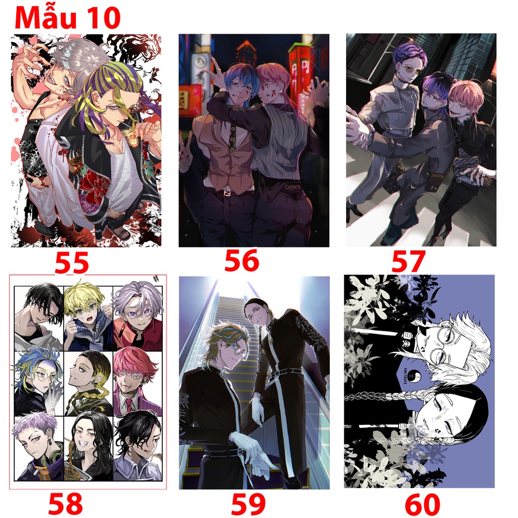 Poster/ tranh dán tường, áp phích anime Tokyo Revengers