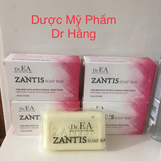 Xà Phòng Zantis Soap Bar dành cho da mụn lưng , viêm nang lông