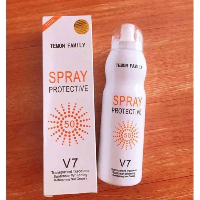 Xịt chống nắng- Sun Screen V7( lên tone, chống lão hóa, ko bết dính )-Cam kết 100% Hàn Quốc