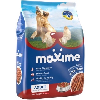 Maxime adult with beef - Thức ăn cho chó trưởng thành Maxime vị bò gói 400g