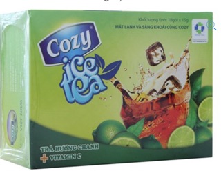 Trà Cozy ice tea hương Chanh gói 15g (hộp 18 gói)