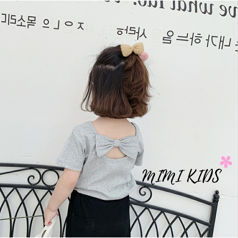 Áo thun nơ lưng Mimi Kids cho bé gái (1-4 tuổi)