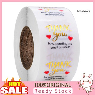 Cuộn 500 Miếng Dán Chữ Thank You Trong Suốt Dùng Để Trang Trí Tiện Dụng