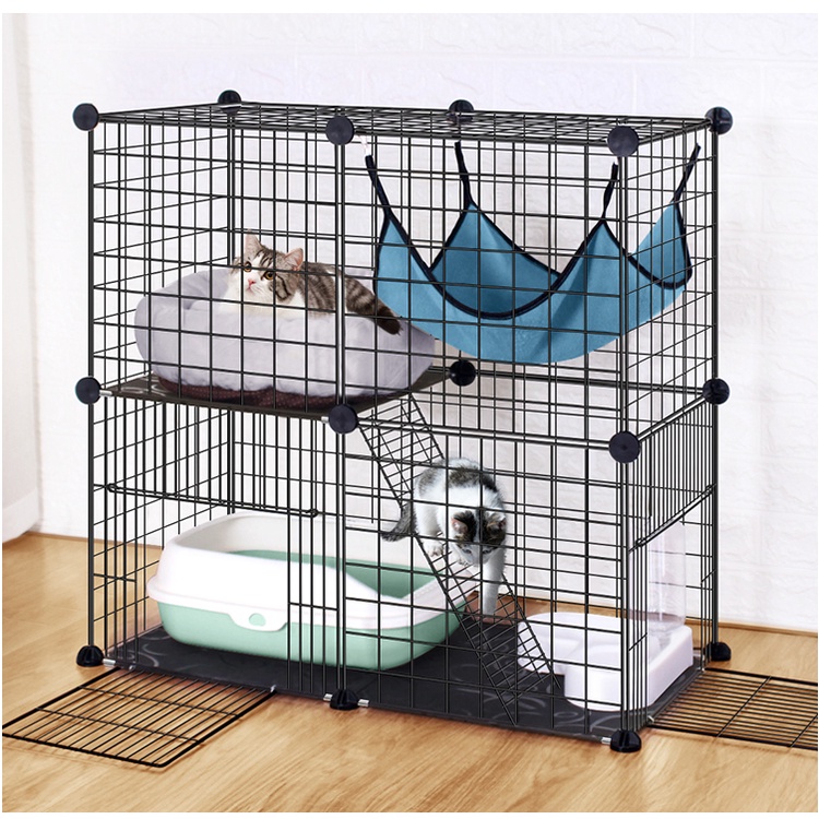 Chuồng Quây Chó Mèo Lắp Ghép Đa Năng Kèm Chốt Nối Size 35*35cm