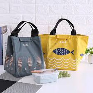 TÚI VẢI GIỮ NHIỆT HÌNH CÁ KB89