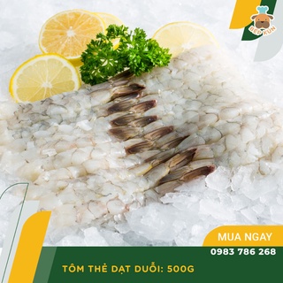 Tôm thẻ dạt duỗi xuất nhật 500gam