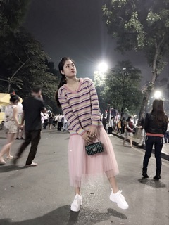 Sét Len +Chân váy tầng (QC)