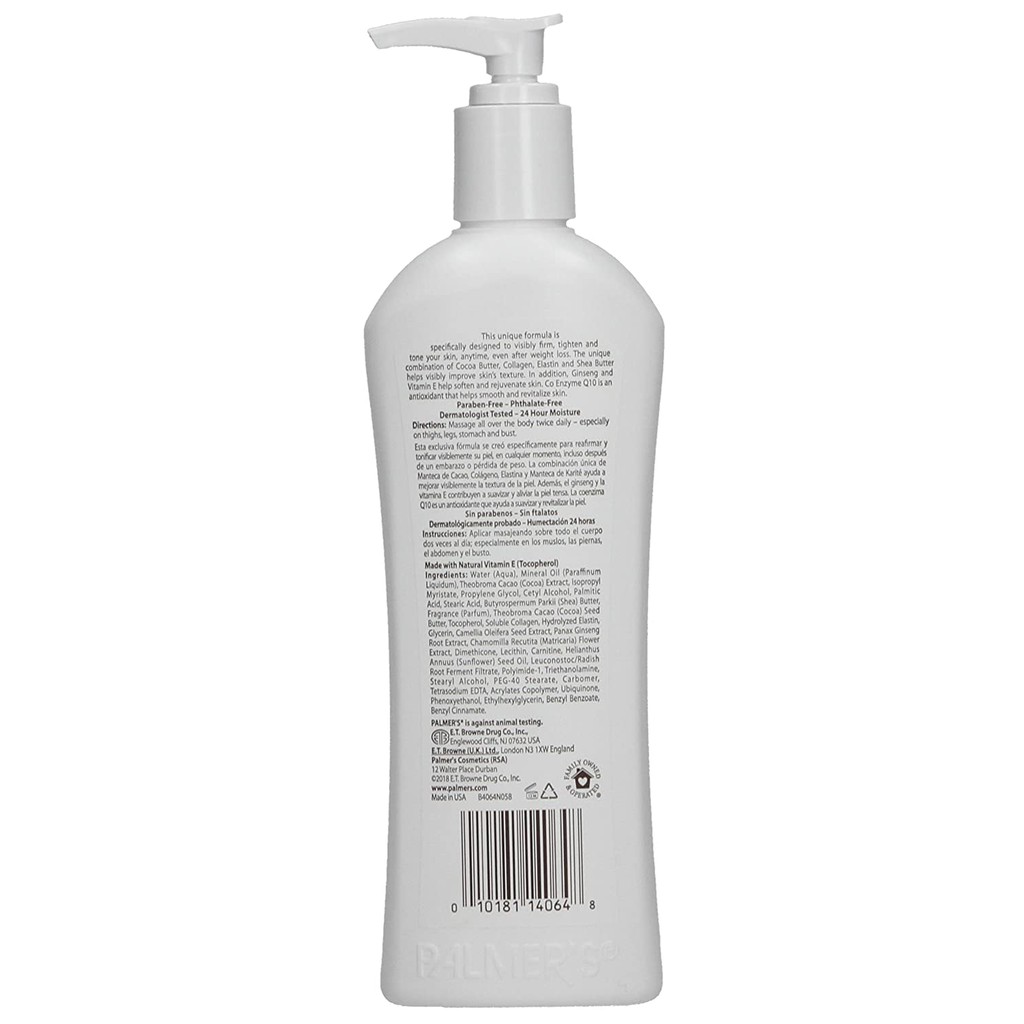 Dưỡng thể giúp săn chắc da Palmer's Cocoa Butter Formula with Vitamin E + Q10 Firming Butter Body Lotion 315ml (Mỹ)