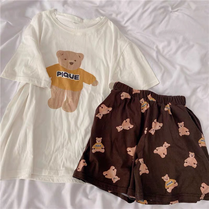 Set bộ hoạt hình - Chất Thun cotton - Dành cho người dưới 60kg | BigBuy360 - bigbuy360.vn