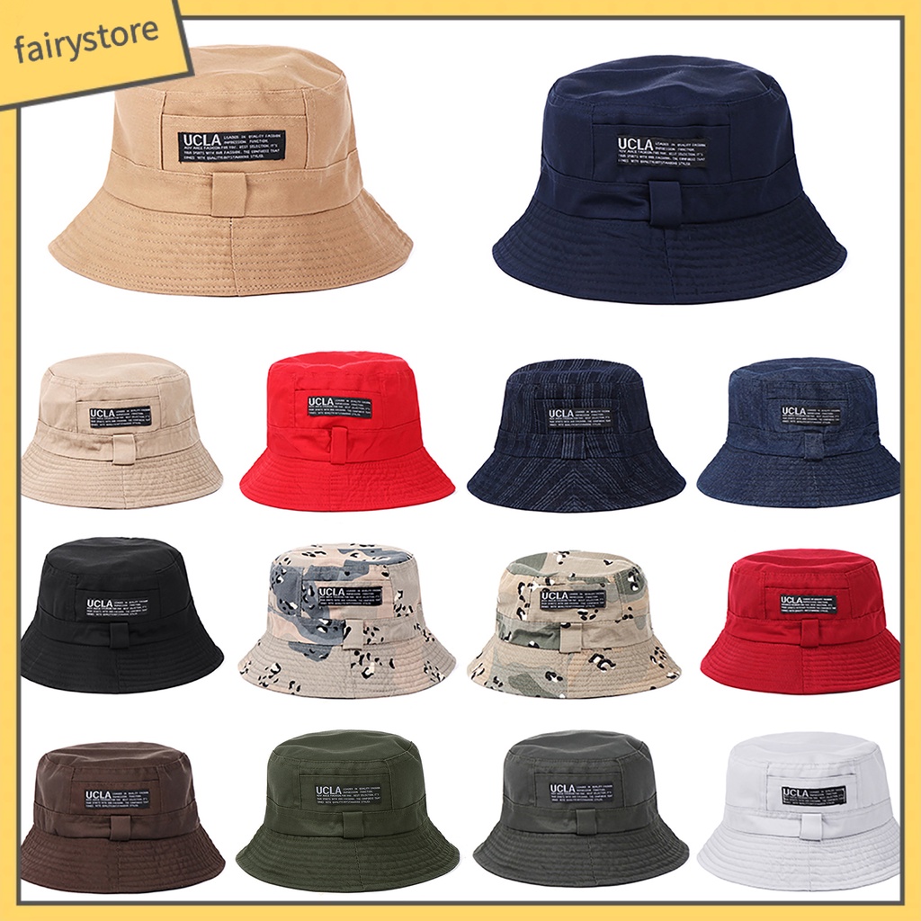 Mũ xô bằng vải in họa tiết chữ đẹp mắt cho cả nam và nữ