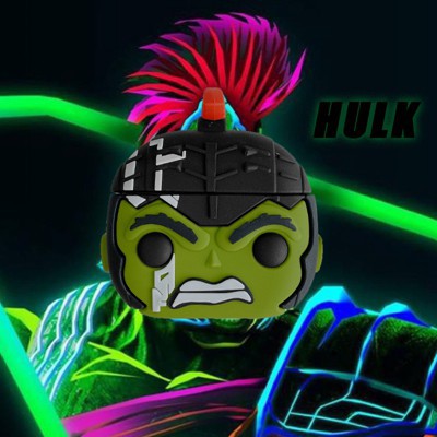 Vỏ bảo vệ hình Marvel Hulk cho hộp sạc tai nghe không dây airpods gen 1 2
