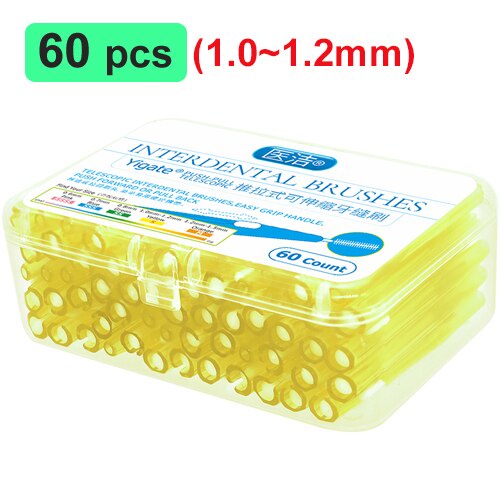 [Hàng mới về] Tăm xỉa răng làm sạch kẽ răng hình chữ l chăm sóc răng miệng 0.6-1.5mm YR