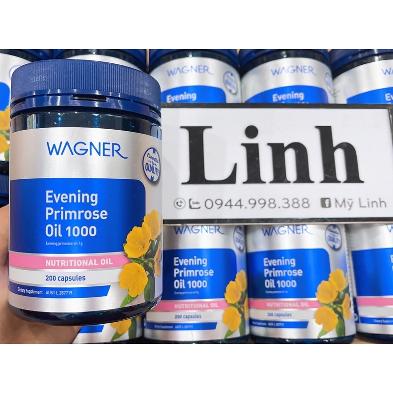 Tinh dầu hoa anh thảo [Úc] Wagner Evening Primrose Oil 1000 [Chính hãng]