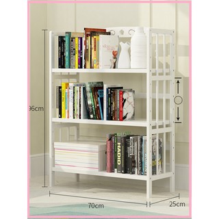 RE0655.3 Giá Kệ sách gỗ 3 tầng sơn trắng 70cm - Kệ sách 3 tầng