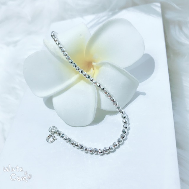 Lắc tay bạc QMJ bi phay đẹp đơn giản, nhỏ xinh - Q013 | BigBuy360 - bigbuy360.vn