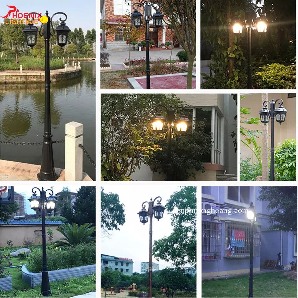 Đèn cột trang trí sân vườn ngoài trời