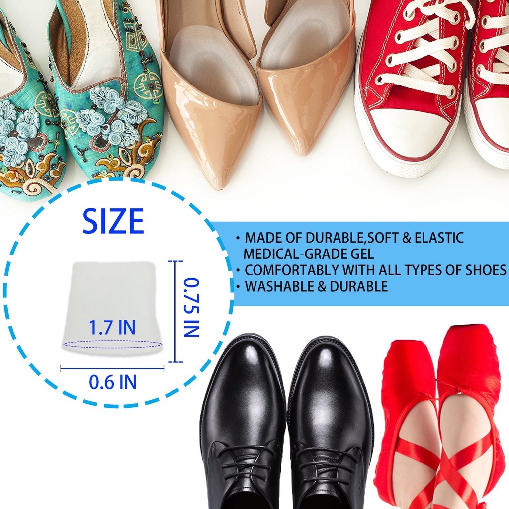 Gel Bảo Vệ Ngón Chân Thoáng Khí Giảm Đau Ma Sát