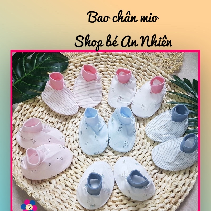 Bao tay,bao chân sơ sinh Miomio-vớ tay chân cho bé