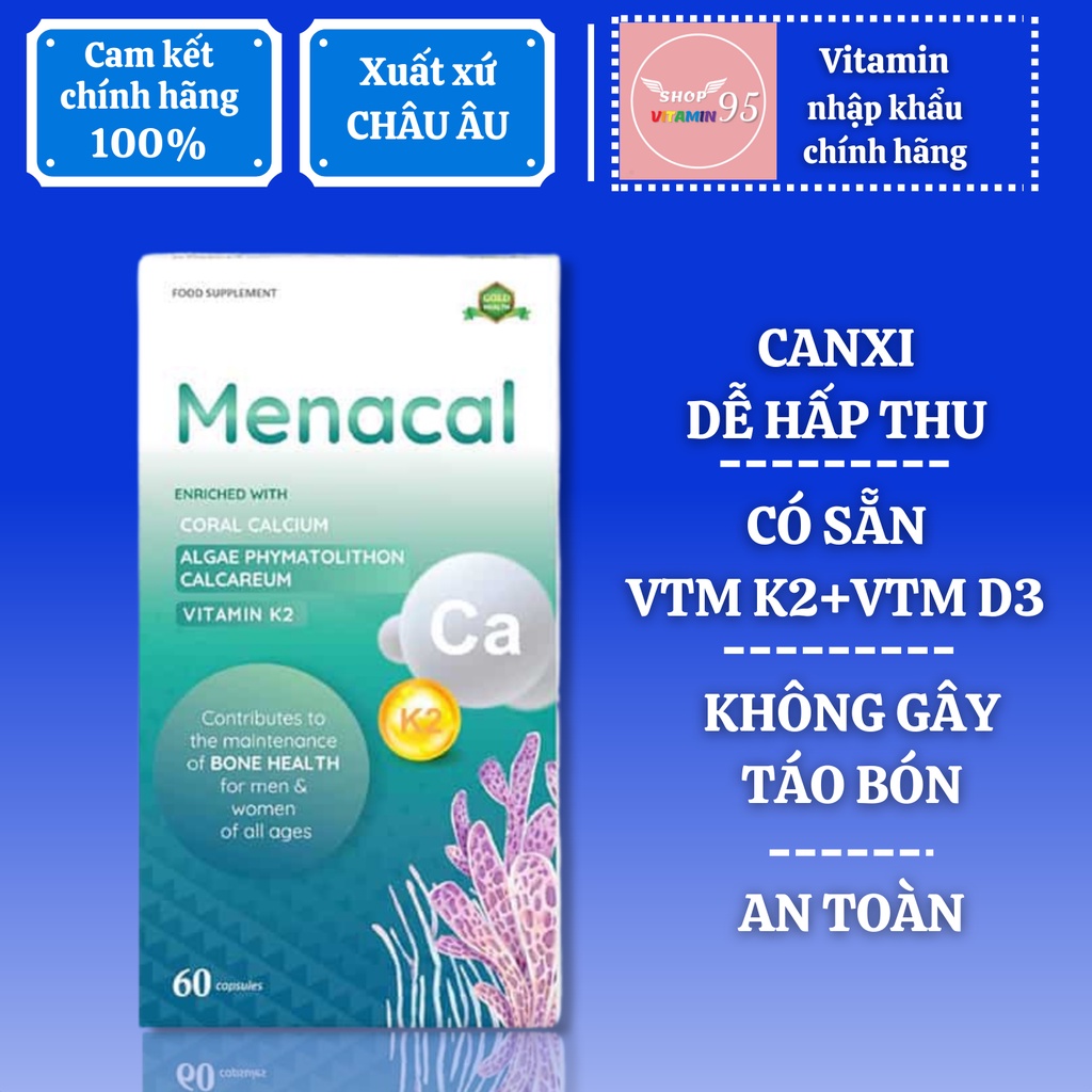 Viên uống canxi  Menacal aplicaps