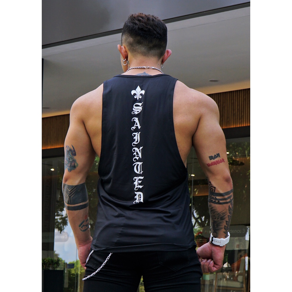 Áo ba lỗ thun nam tập gym form Stringer - SAINTED
