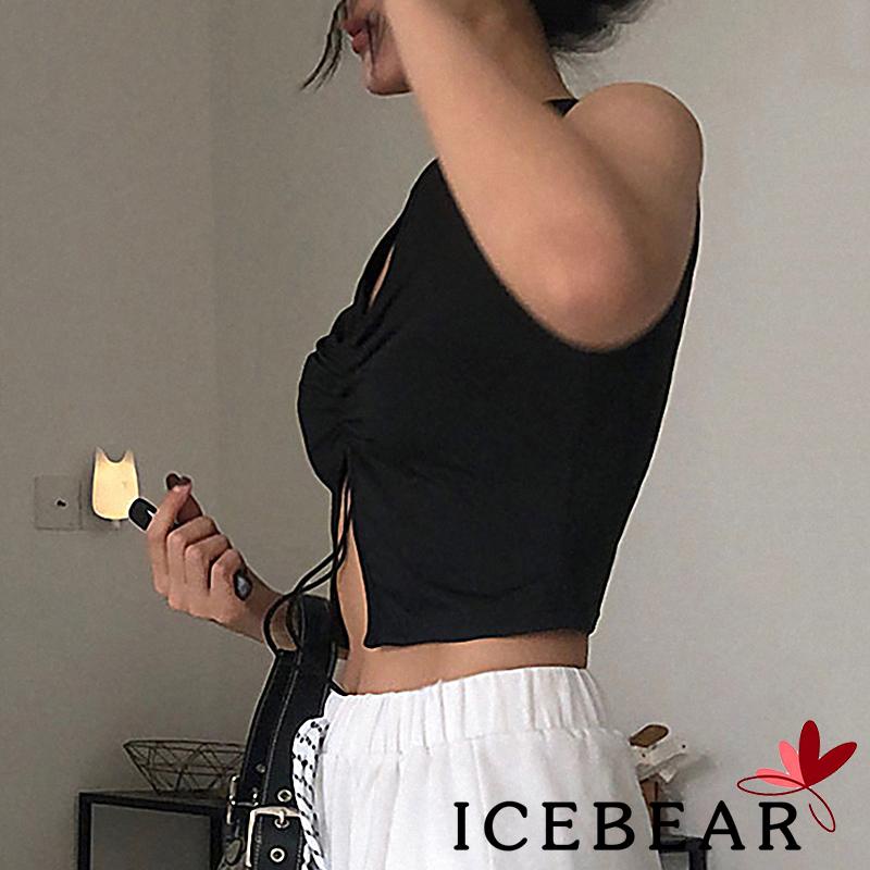 Áo croptop không tay màu sắc thời trang dành cho nữ