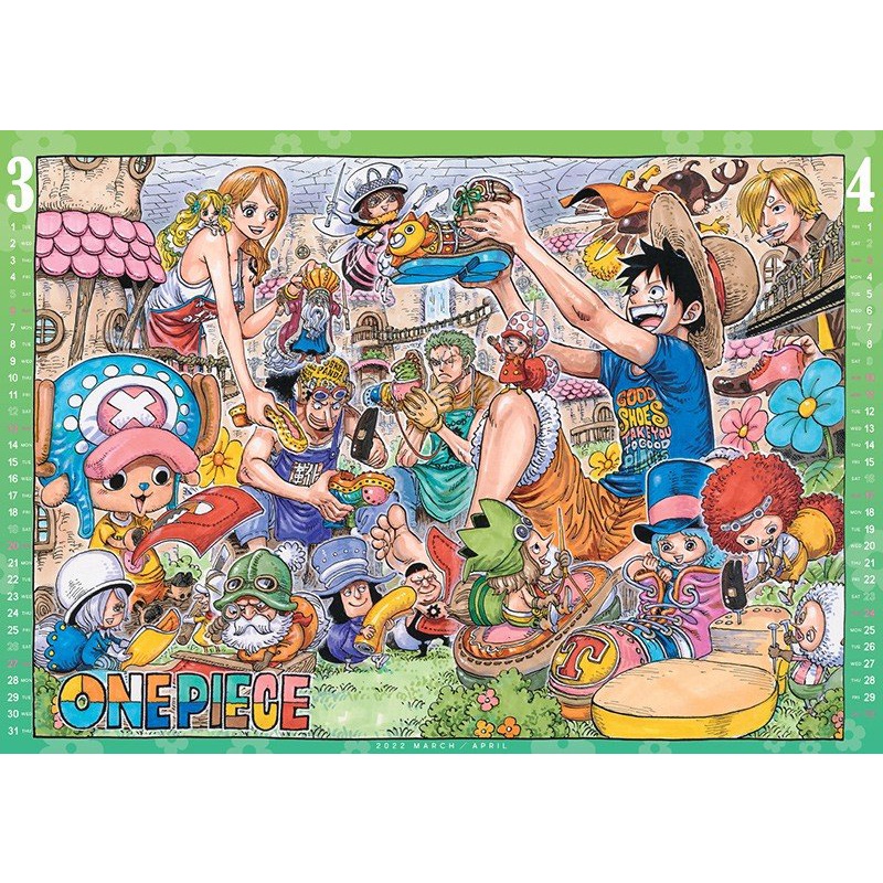 LỊCH TREO TƯỜNG ONE PIECE 2022