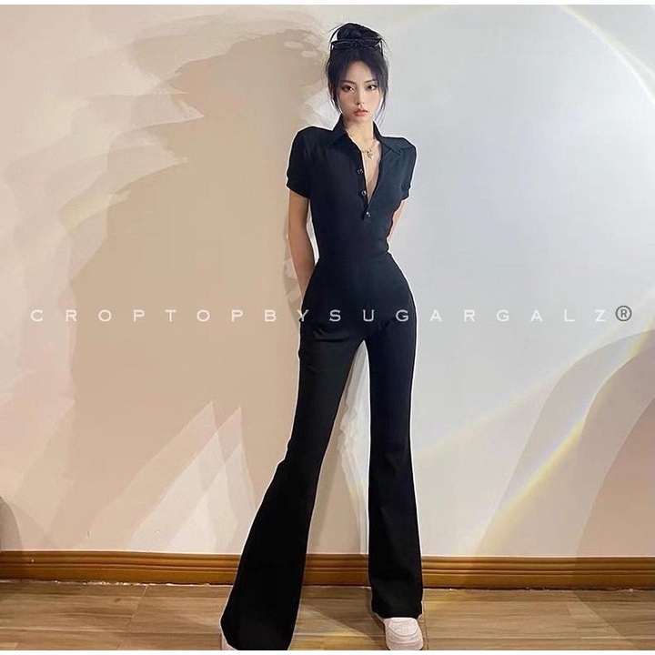 Jumpsuit khoét lưng ống loe - by SGGz