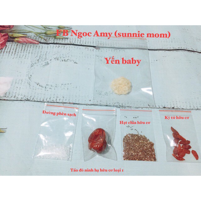 [Tăng đề kháng] 100% Yến sào Khánh hoà baby kèm sét hạt hữu cơ (kéo hình xem đánh giá sản phẩm )