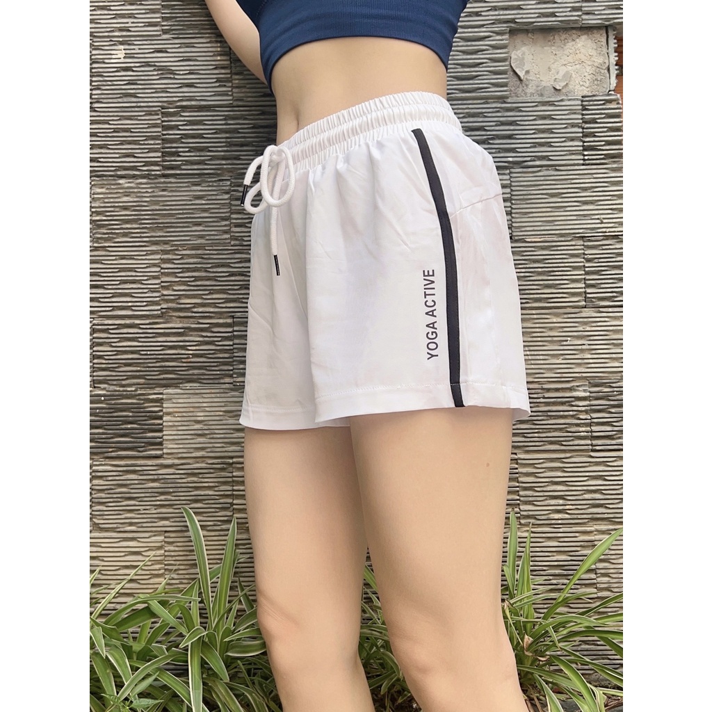 QUẦN SHORT NỮ 2 LỚP THỂ THAO GYM-YOGA_CHẤT LIỆU DÙ MỀM LÓT THUN ÔM TRONG _HÀNG VN