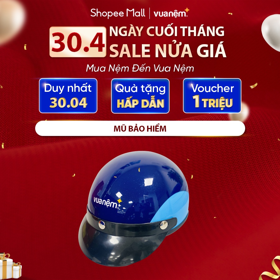 [QUÀ TẶNG KHÔNG BÁN] Mũ Bảo Hiểm Vua Nệm