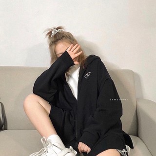 Áo khoác nỉ hộp chai sữa FreeSize xẻ tà-ÁO hoodie in hình chai sữa