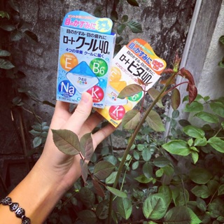 Nhỏ mắt rohto Nhật Bản