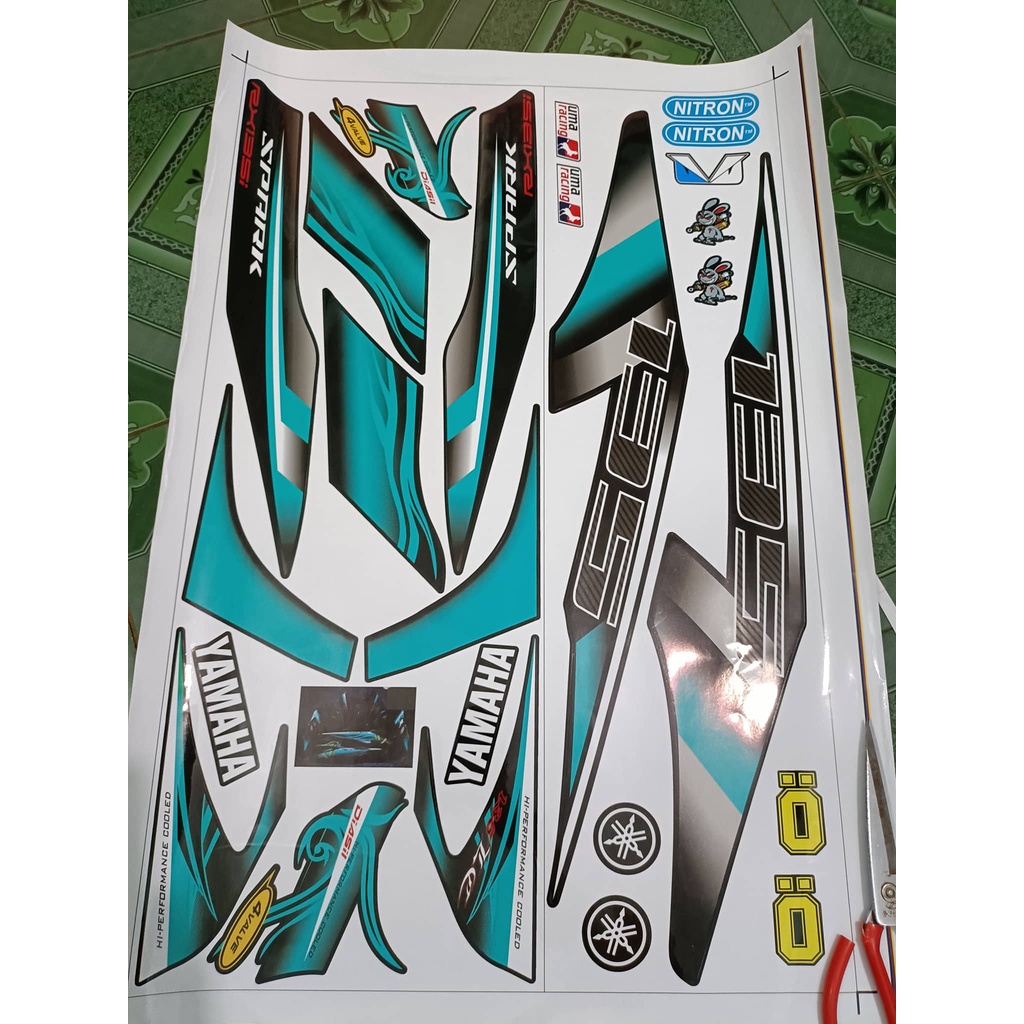 Tem rời ex 2010 135 xanh lục bảo đen
