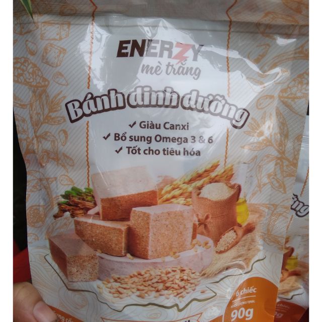 BÁNH DINH DƯỠNG ENERZY MÈ TRẮNG GÓI 90G 6 CHIẾC