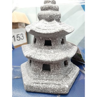 Tòa Tháp Bằng Đất Nung - 11,3 x 13 x 13,6 cm - Phong cách Nhật Bản