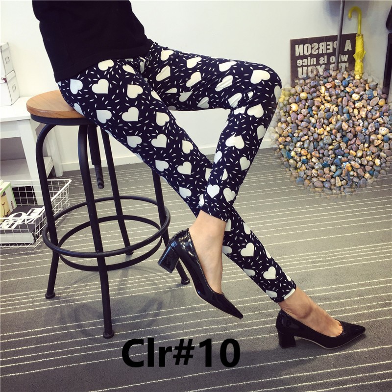 Quần legging Lưng Cao Co Giãn In Họa Tiết Thời Trang Cho Nữ