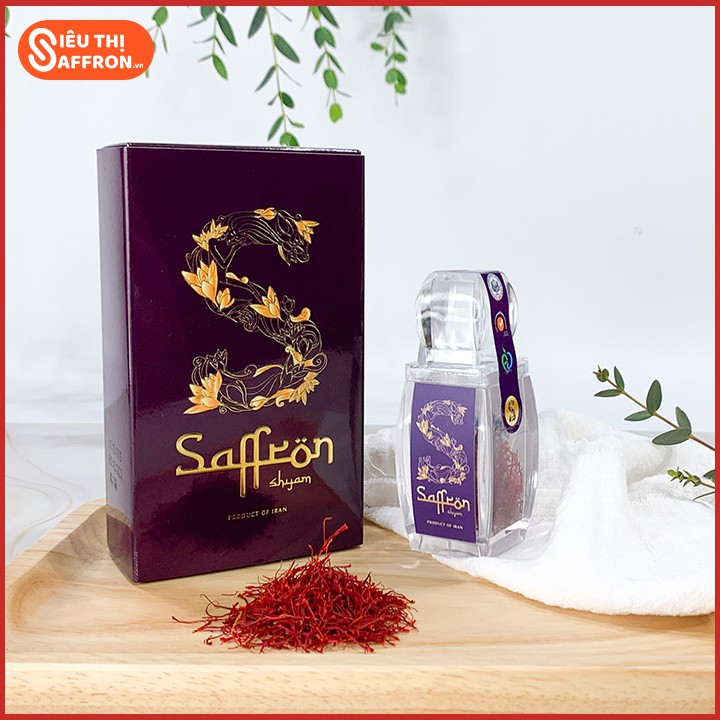 [Combo 2 hộp] Nhụy hoa nghệ tây Saffron Shyam 01Gram [Tặng 1Gram bột, trà hoa hồng]