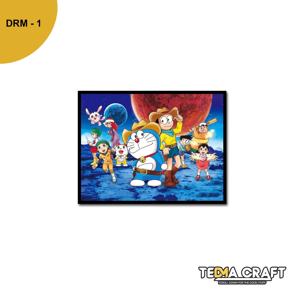 Phụ Kiện Trang Trí Tường Phòng Khách Hình Doraemon Độc Đáo