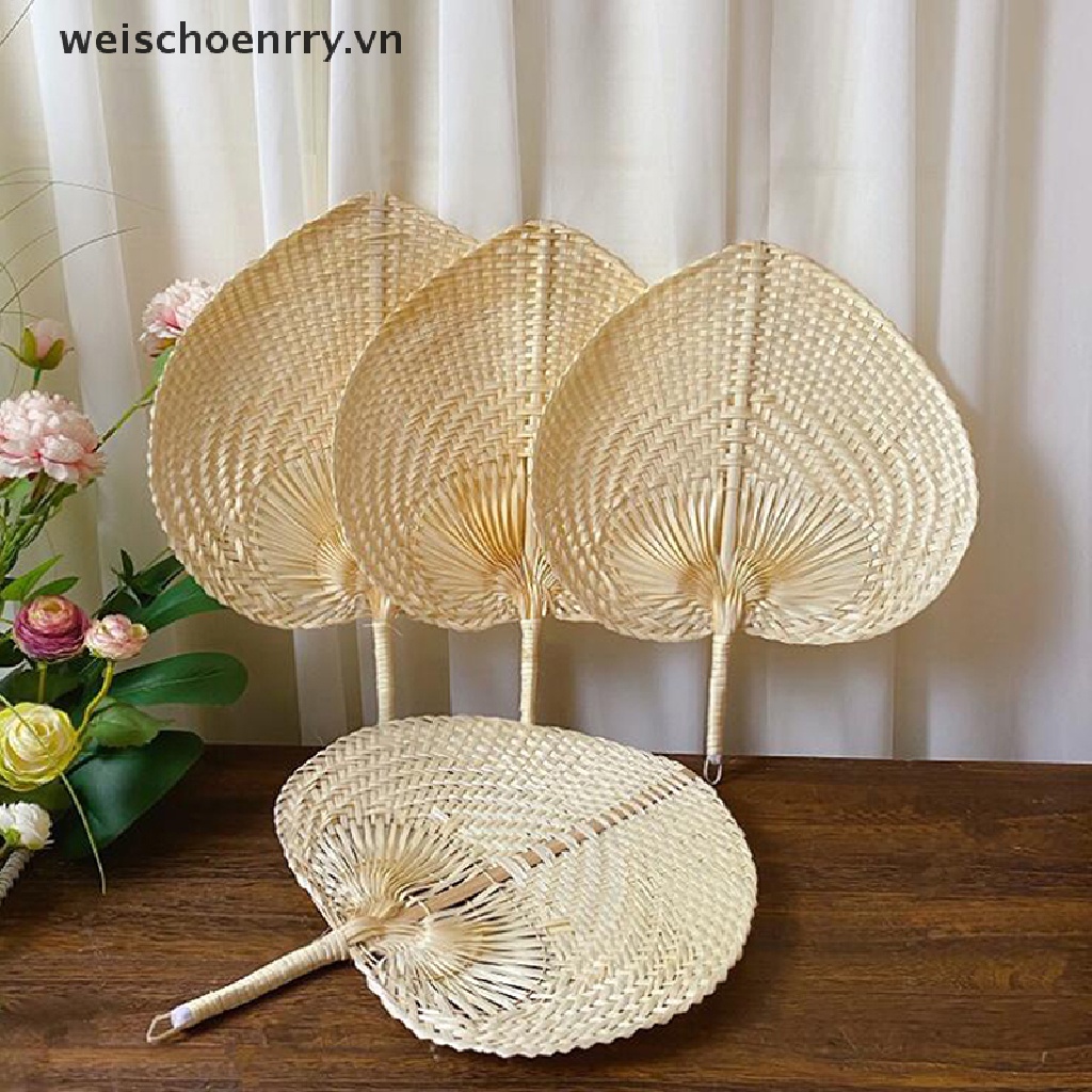 Quạt Làm Mát Bằng Tre Đan Thủ Công Mùa Hè Trang Trí Nhà Cửa