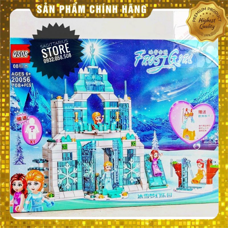 Lego QS08 20056 Lắp Ráp Lâu Đài Của Nữ Hoàng Băng Giá ( 708 Mảnh )[ Hàng Có Sẵn ]