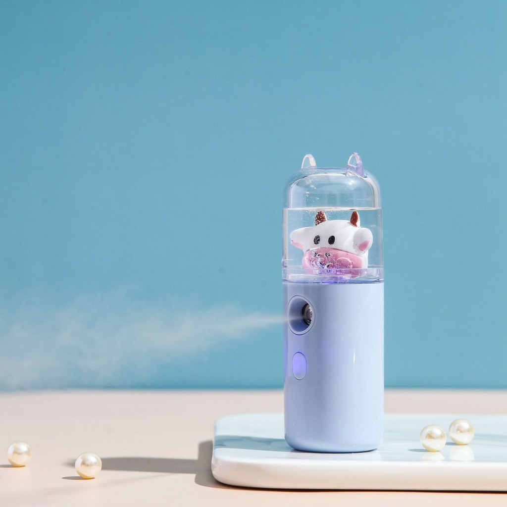 Máy phun sương xông mặt nano cầm tay mini giữ ẩm cho da thiết kế cute