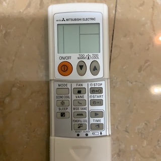 Điều khiển điều hoà Mitsubishi lắp trượt