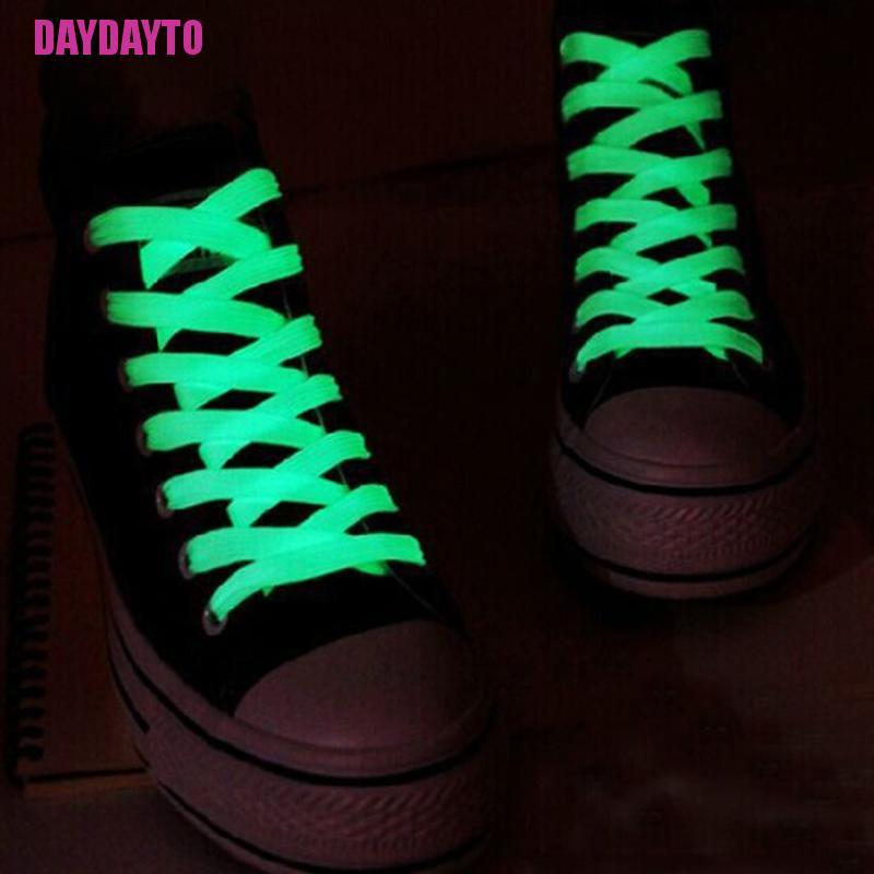 [DAYDAYTO] Set 2 Cặp Dây Giày Thể Thao Dạ Quang Phát Sáng Trong Tối