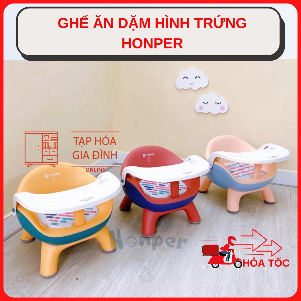 Ghế ăn dặm honper hình trứng đa năng cho bé bảo hành 1 năm