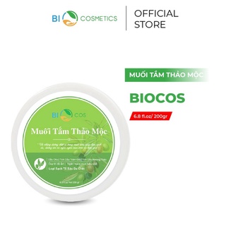 Muối Tắm Thảo Mộc BIOCOS - Loại Bỏ Mụn Lưng, Viêm Nang Lông Kết Hợp Tẩy Tế Bào Da Chết Body 200g