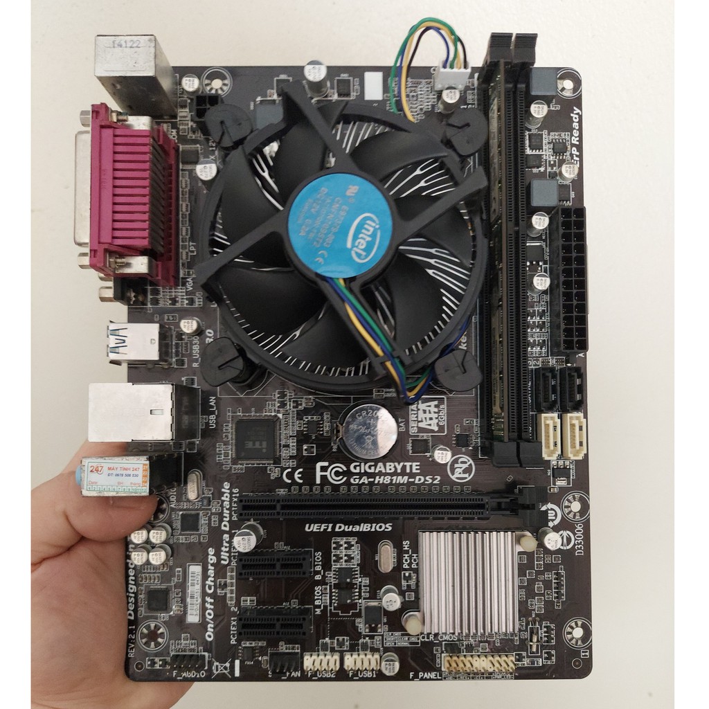 [COMBO] Main Giga H81 + Chip I3 4150 + Ram 8GB Tặng Fan CPU | WebRaoVat - webraovat.net.vn