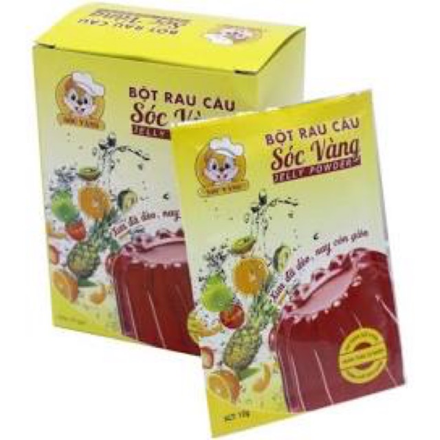 Bột rau câu Sóc vàng (dẻo giòn)