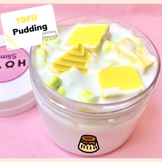 Slime TOFU PUDDING/ Pudding Tàu Hủ/ Floam slime xốp Waffle/ Kèm label dễ thương